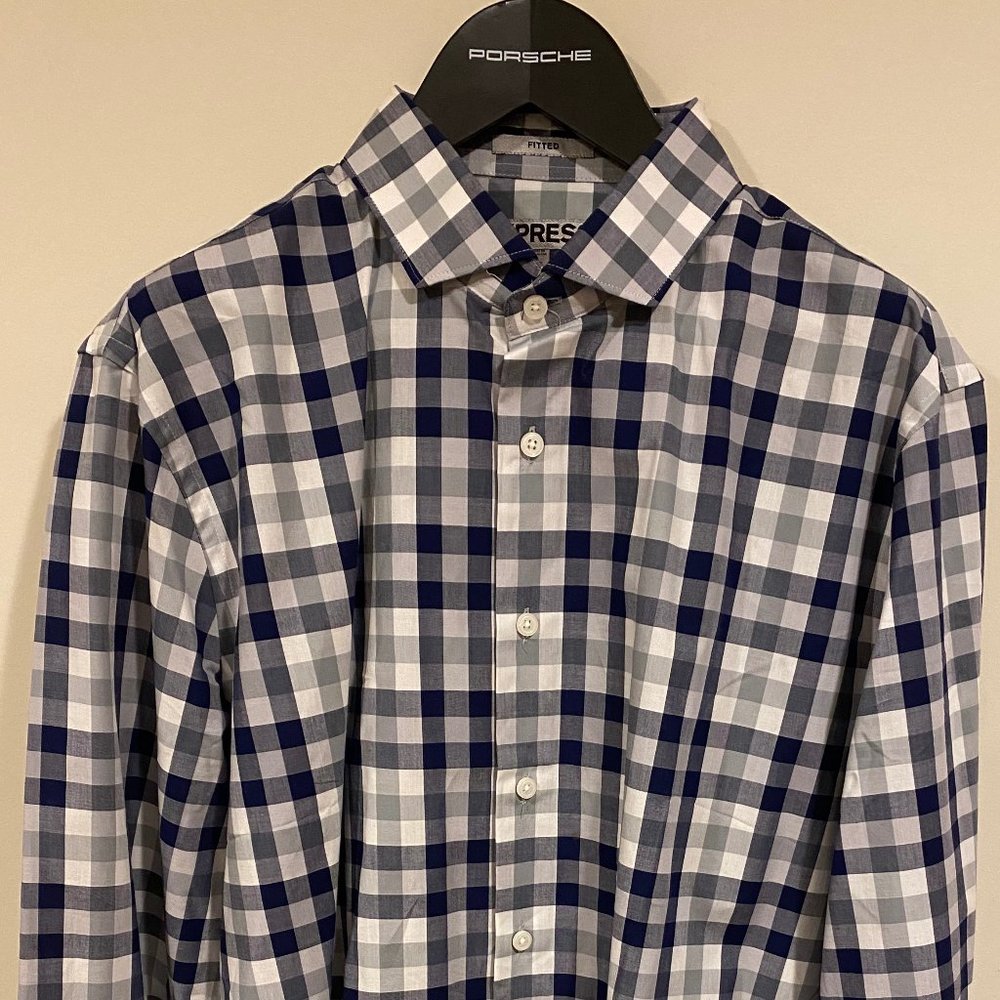 NWOT Express Men's Plaid Button Down Large